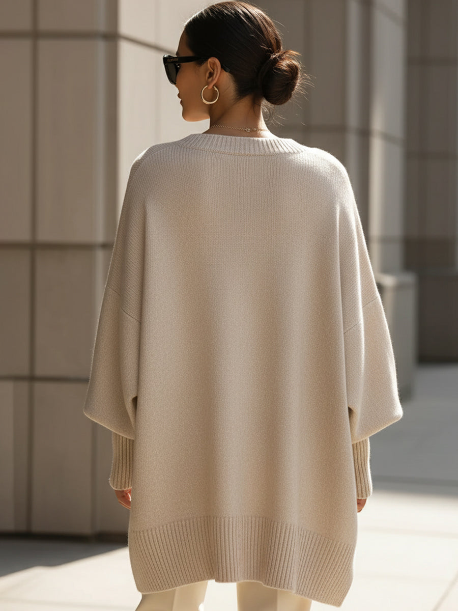 Annika | Damen Eleganter Oversized Pullover