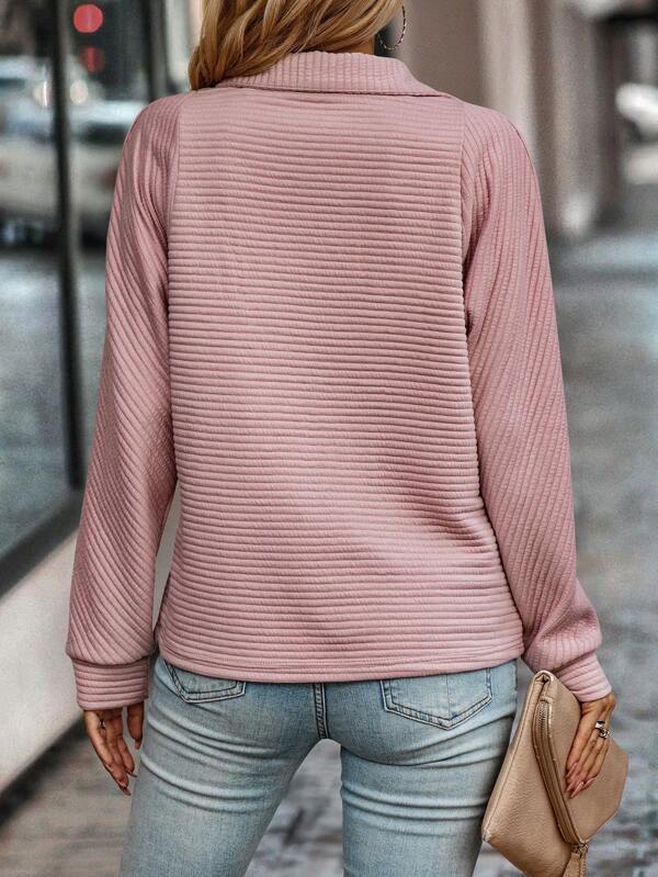 Tamara | Damen Pullover mit Halb-Reißverschluss für den Frühling