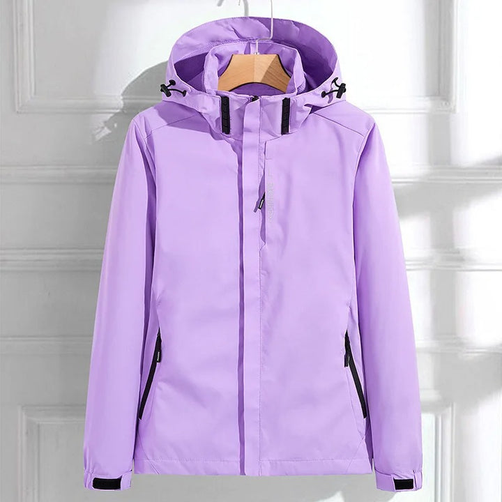 Angela | Damen funktionale Jacke mit Reißverschluss und Kapuze