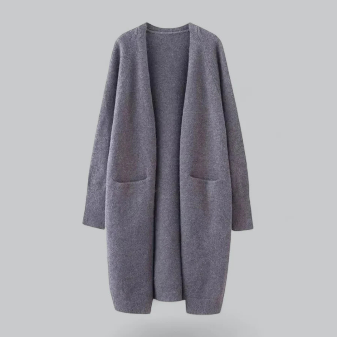 Daniela | Damen Warme Strickjacke mit offener Front