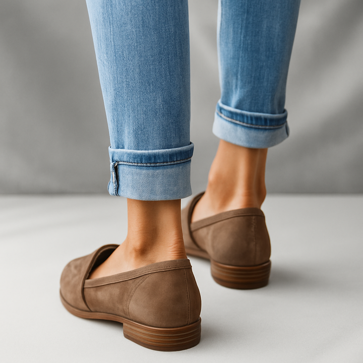 Dorothea | Damen Schlanke Bequeme Zehen-Loafer