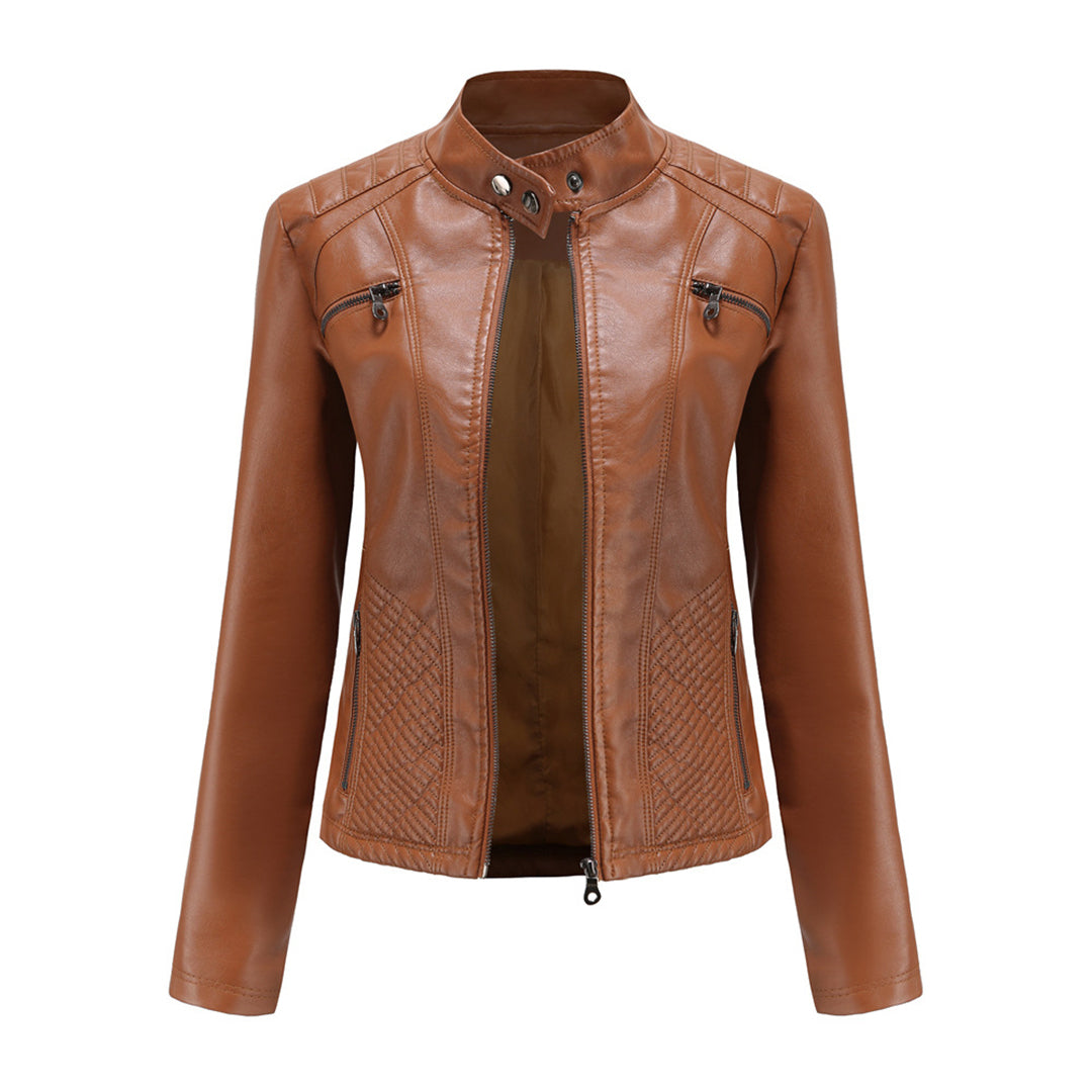 Sabine | Damen Modische Jacke mit Gesteppter Schulterpartie