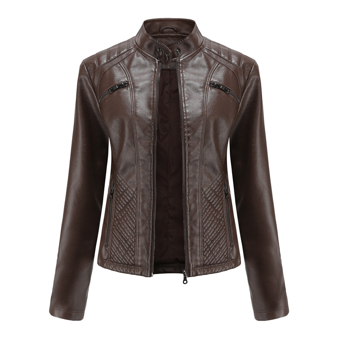 Sabine | Damen Modische Jacke mit Gesteppter Schulterpartie
