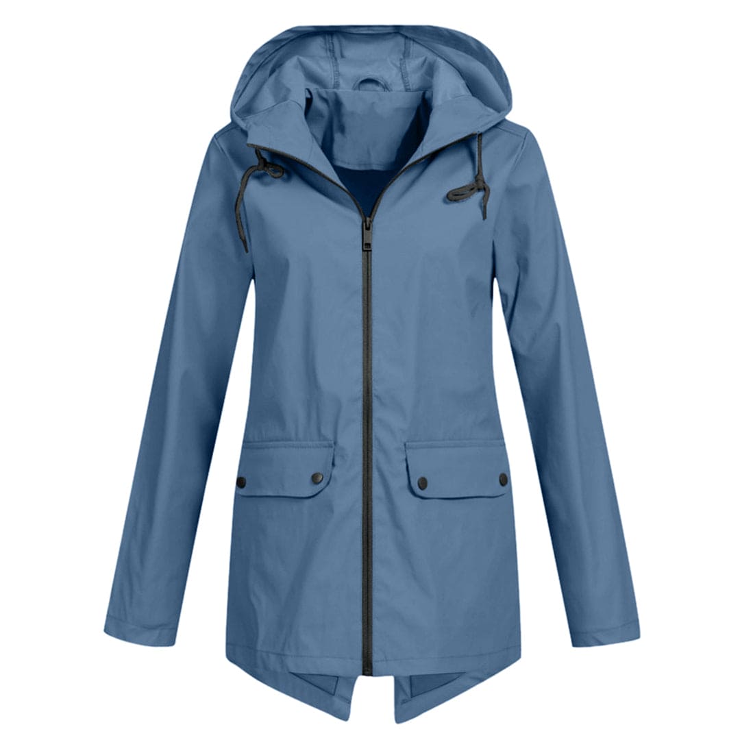 Bettina | Damen Jacke mit Kapuze, Reißverschluss und Fronttaschen