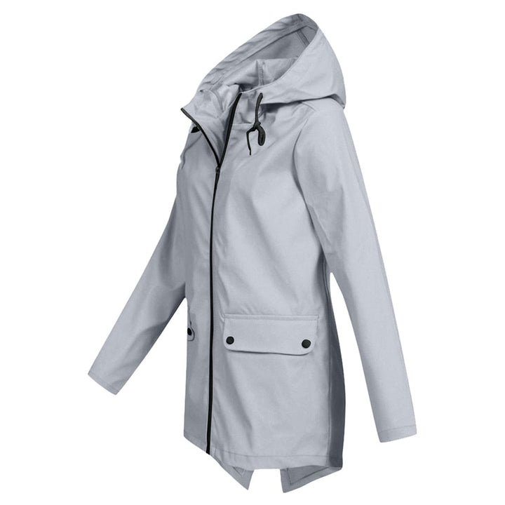 Bettina | Damen Jacke mit Kapuze, Reißverschluss und Fronttaschen
