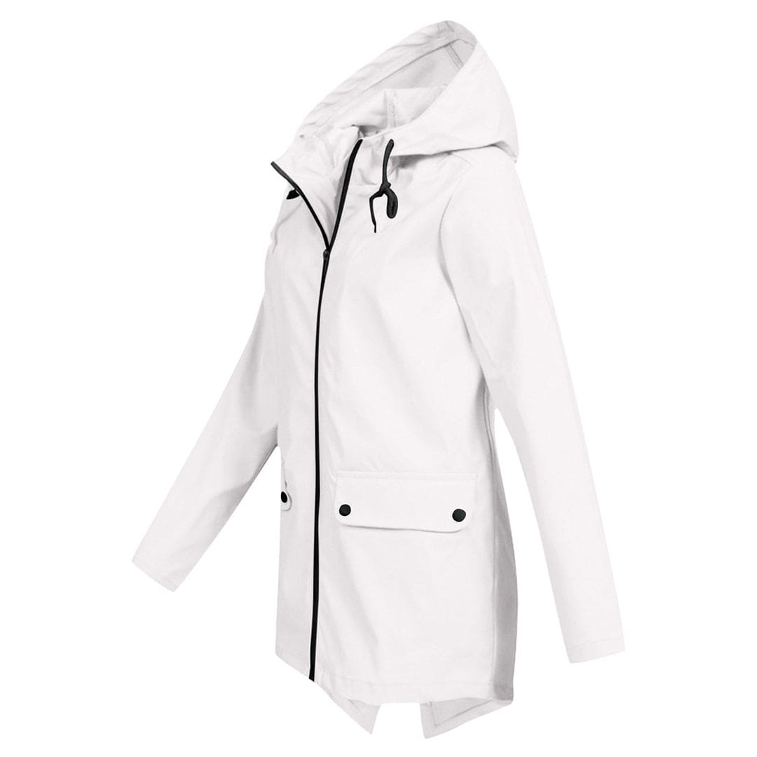 Bettina | Damen Jacke mit Kapuze, Reißverschluss und Fronttaschen