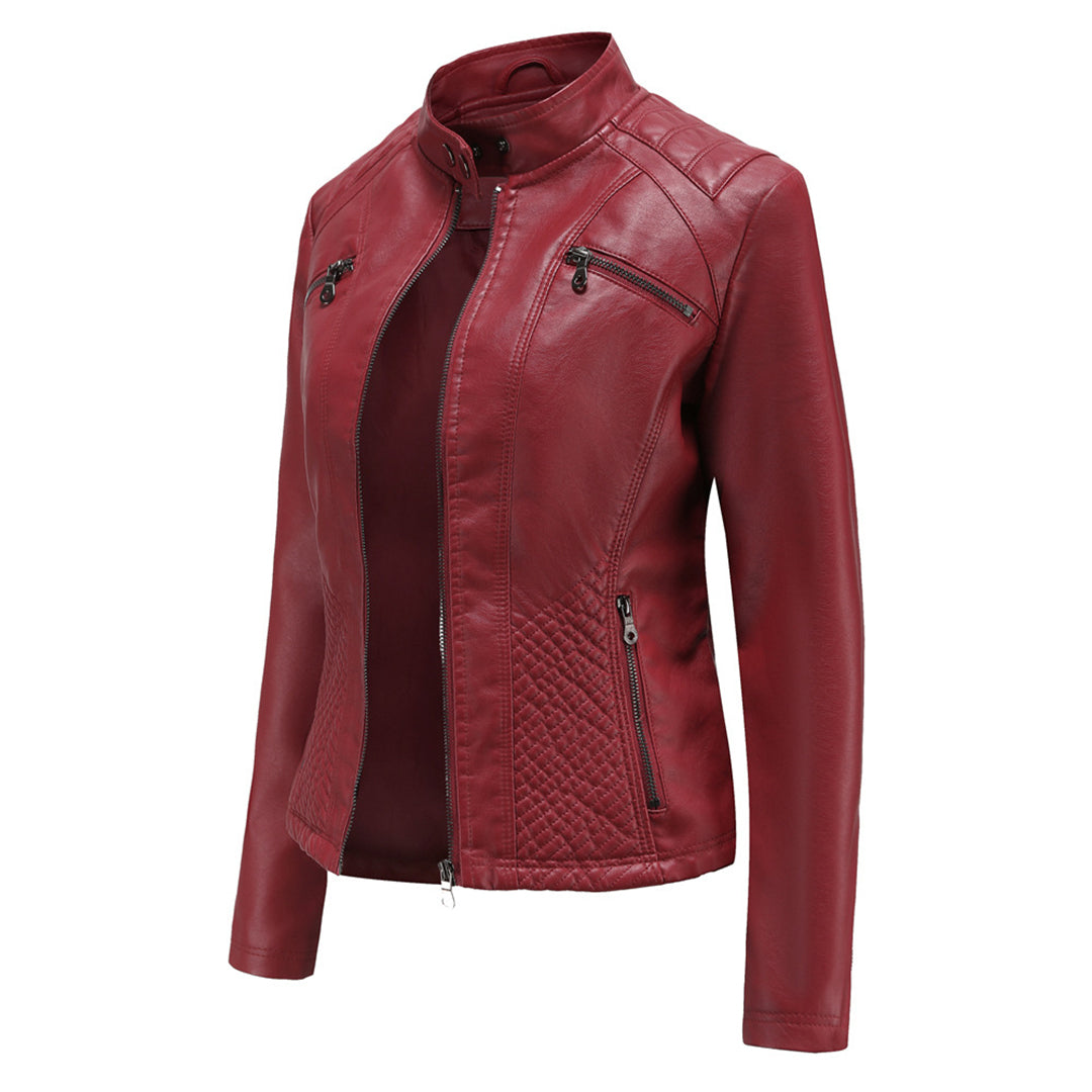 Sabine | Damen Modische Jacke mit Gesteppter Schulterpartie