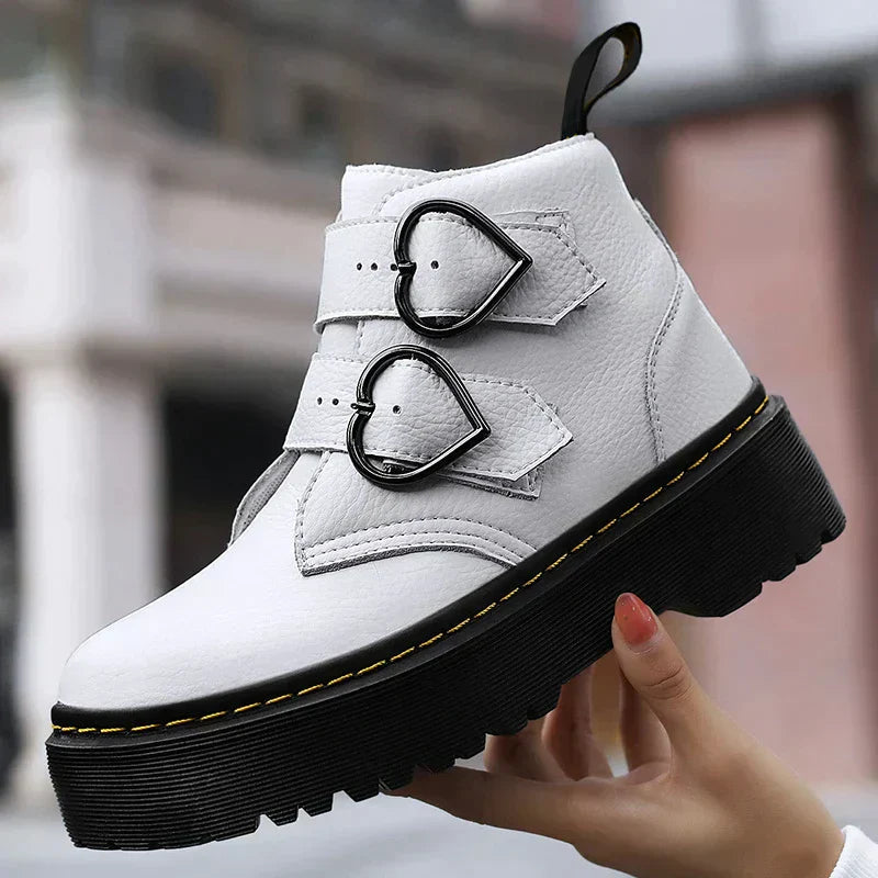 Gabriela | Damen Modische Stiefeletten mit dicker Sohle