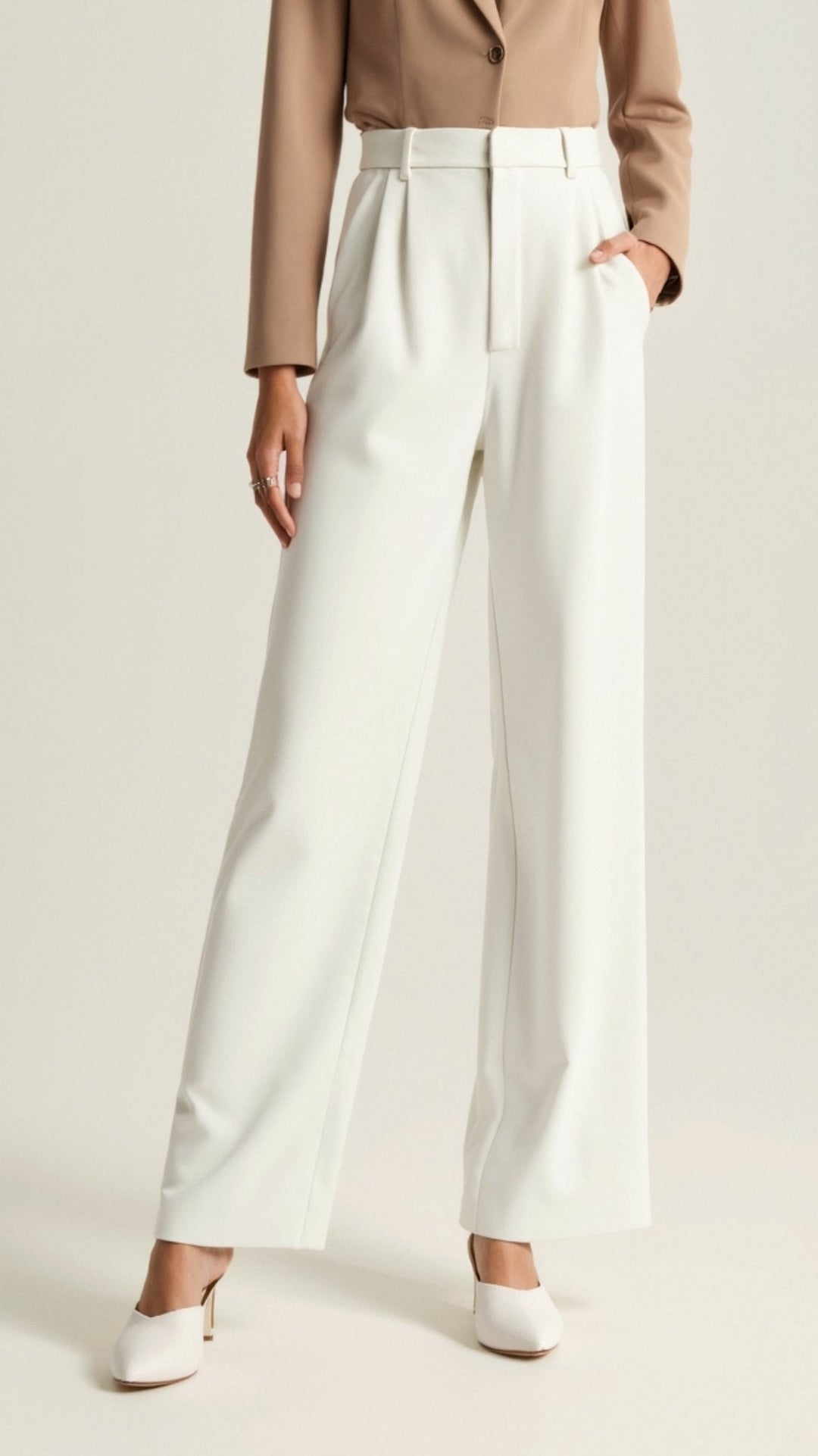 Gabriela | Damen Frühjahrs Hochtaillierte Weite Hose