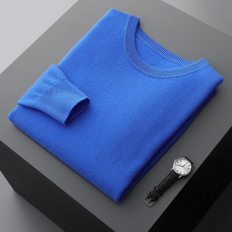 Benjamin | Herren Klassischer Pullover mit Rundhalsausschnitt