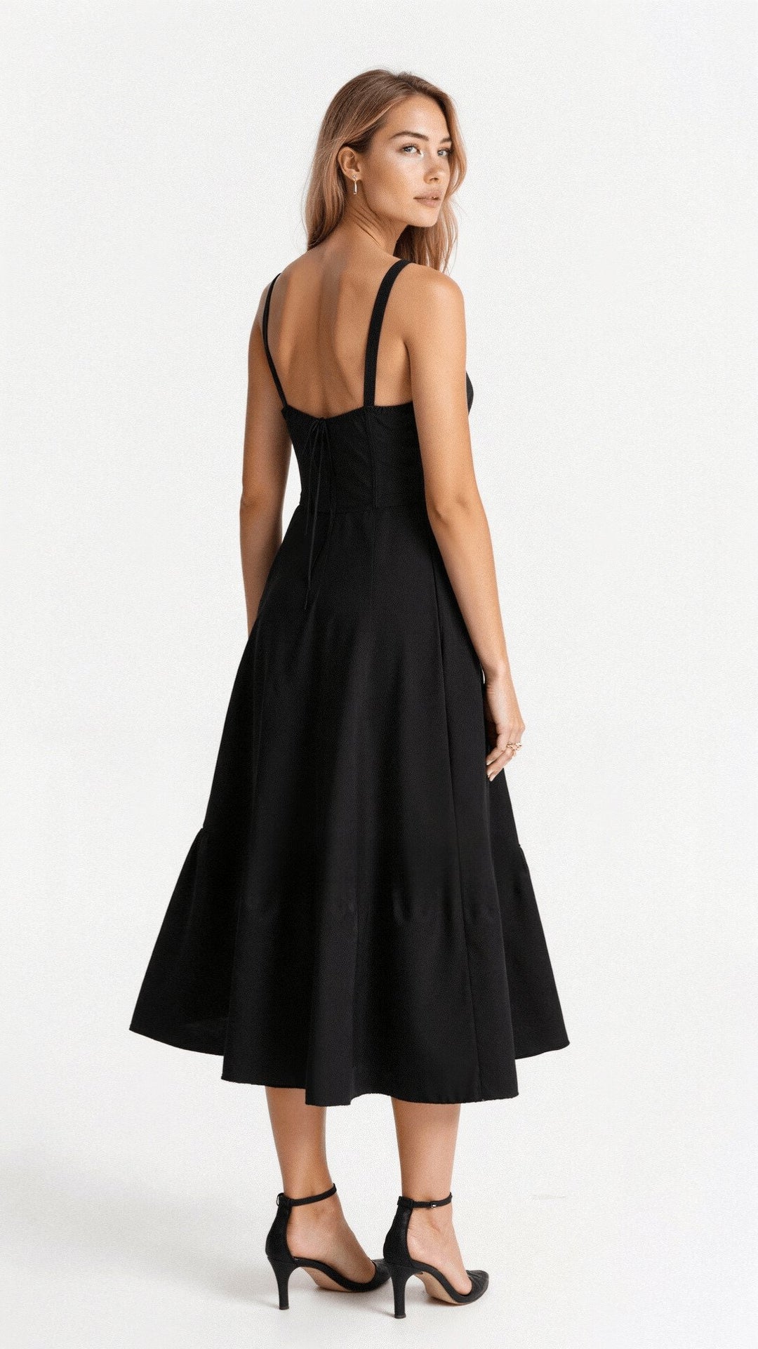 Bustier Midi Kleid Blumenmuster Korsett
