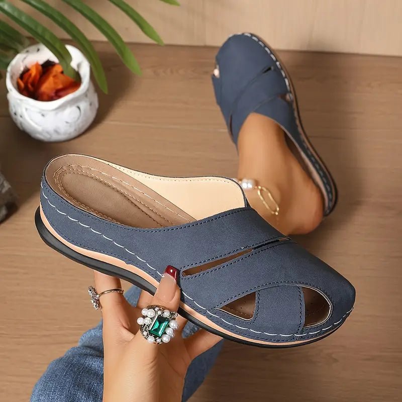 Damen Atmungsaktive Komfort Plateau Sandalen - Blue