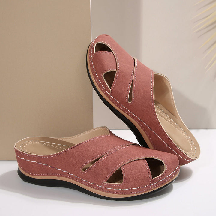 Damen Atmungsaktive Komfort Plateau Sandalen - Pink
