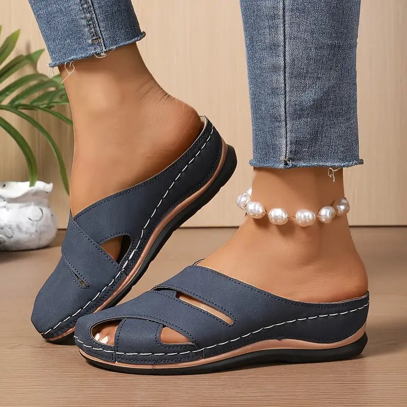 Damen Atmungsaktive Komfort Plateau Sandalen