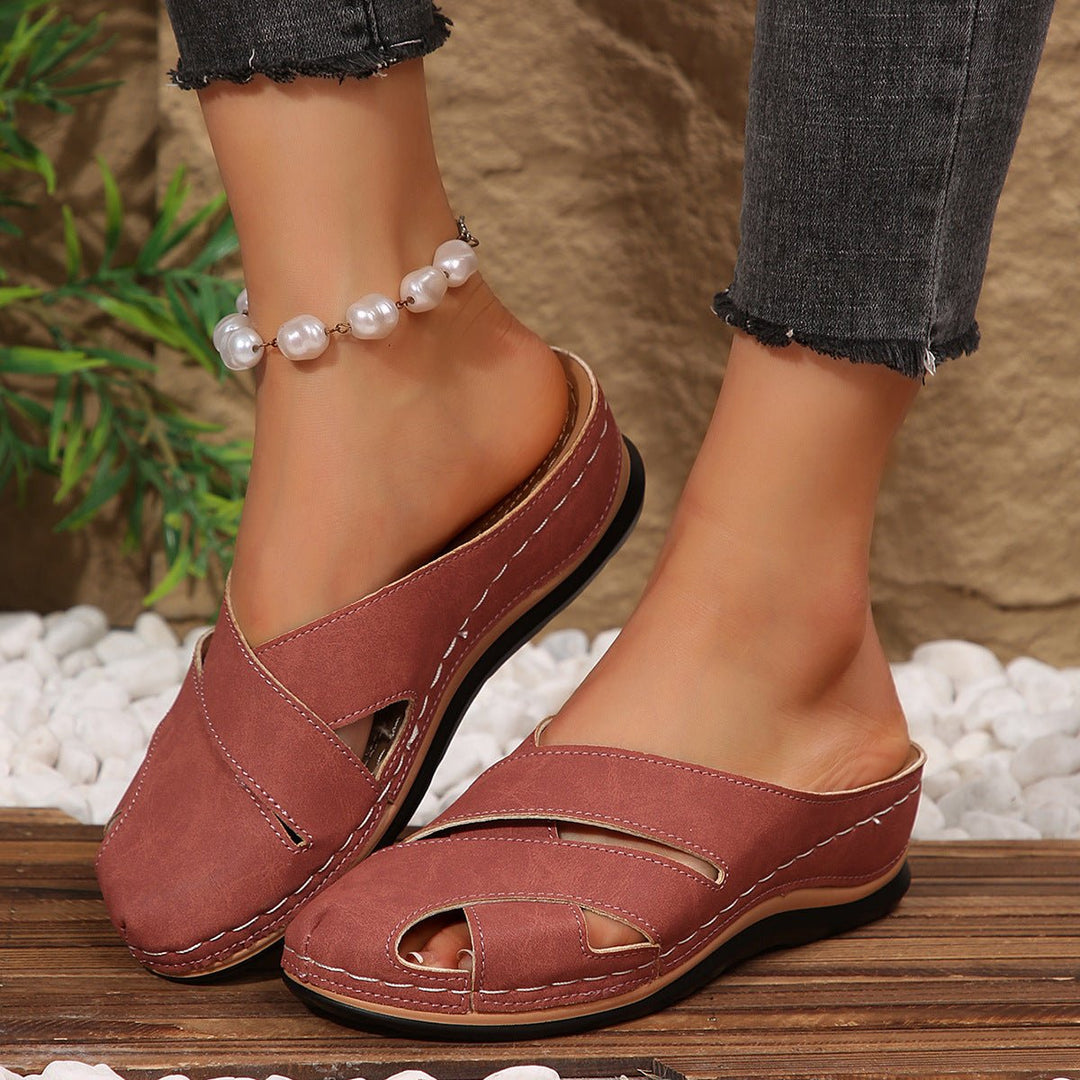 Damen Atmungsaktive Komfort Plateau Sandalen