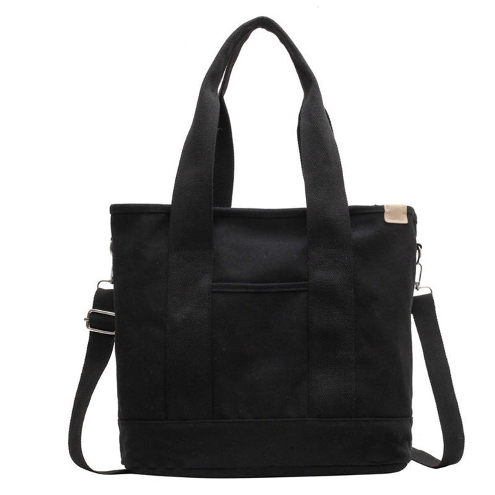 Damen Canvas Tote Bag Shopper mit verstellbarem Schulterriemen