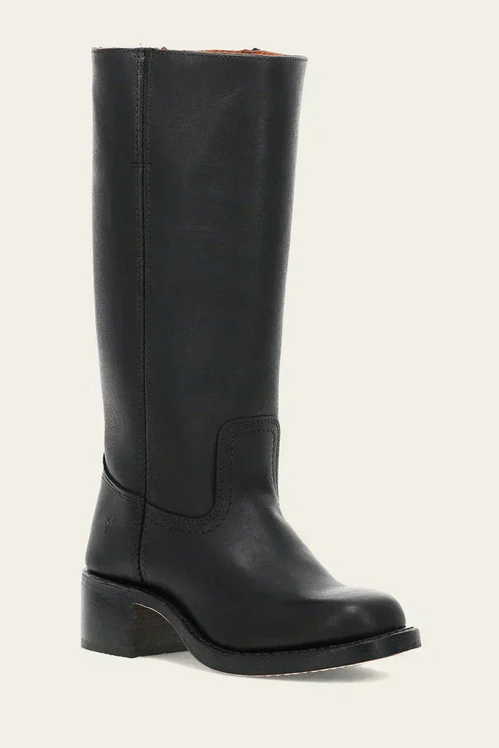 Damen Kniehoch Stiefel mit Schlanker Passform und Strukturierter Sohle