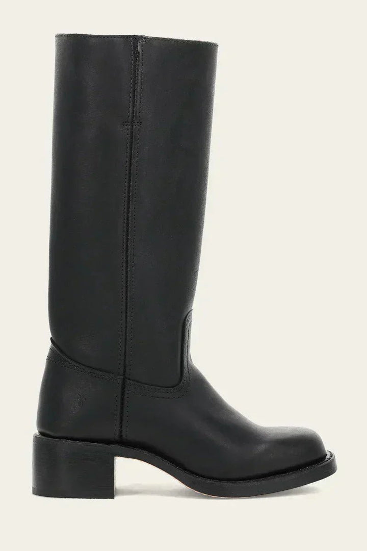 Damen Kniehoch Stiefel mit Schlanker Passform und Strukturierter Sohle