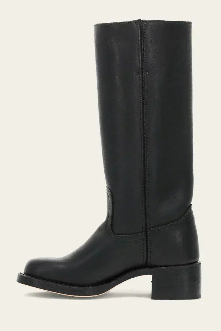Damen Kniehoch Stiefel mit Schlanker Passform und Strukturierter Sohle