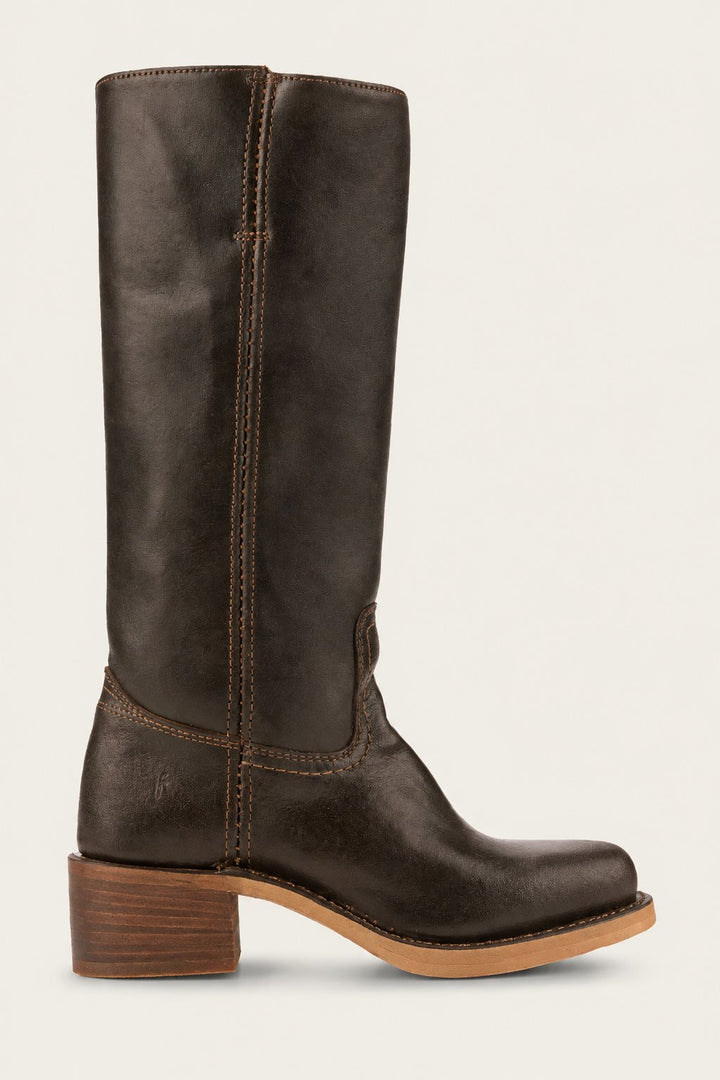 Damen Kniehoch Stiefel mit Schlanker Passform und Strukturierter Sohle