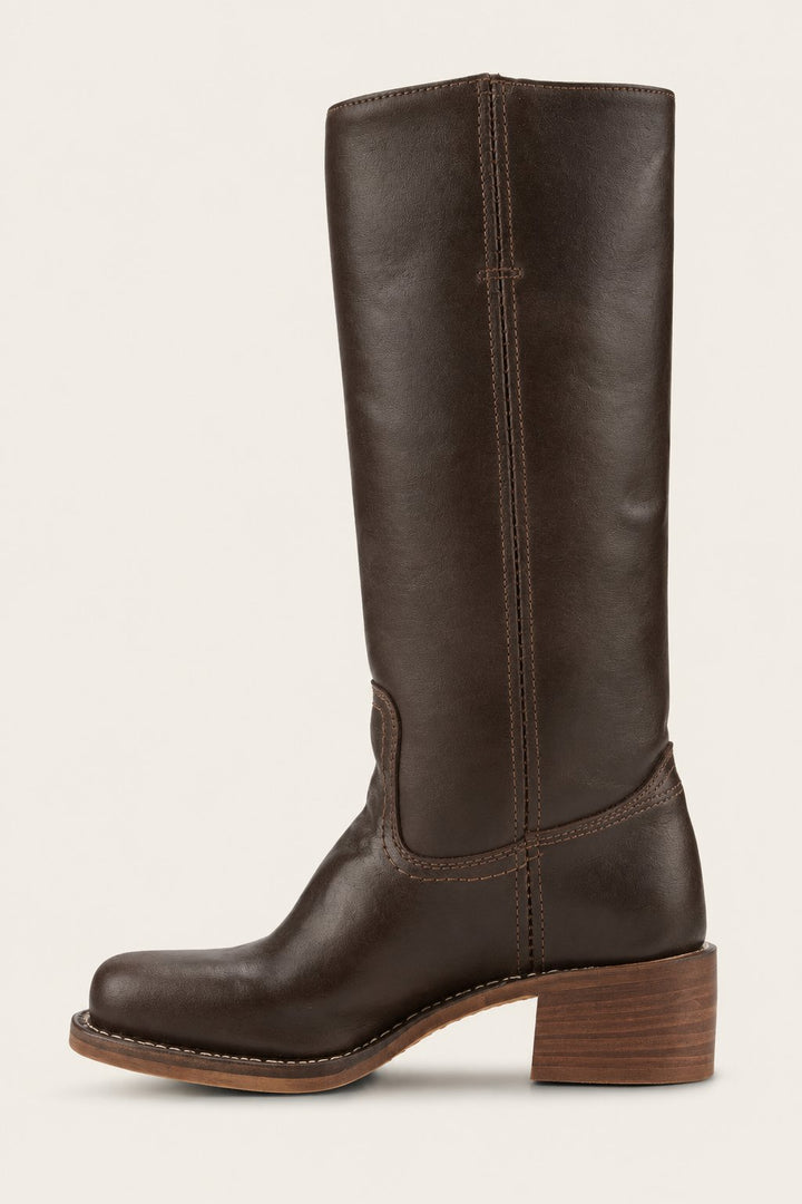 Damen Kniehoch Stiefel mit Schlanker Passform und Strukturierter Sohle