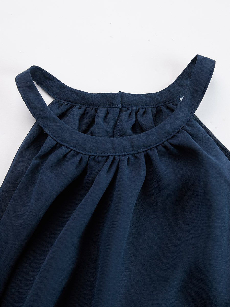 Damen Neckholder Zweiteiler Set Wide Leg