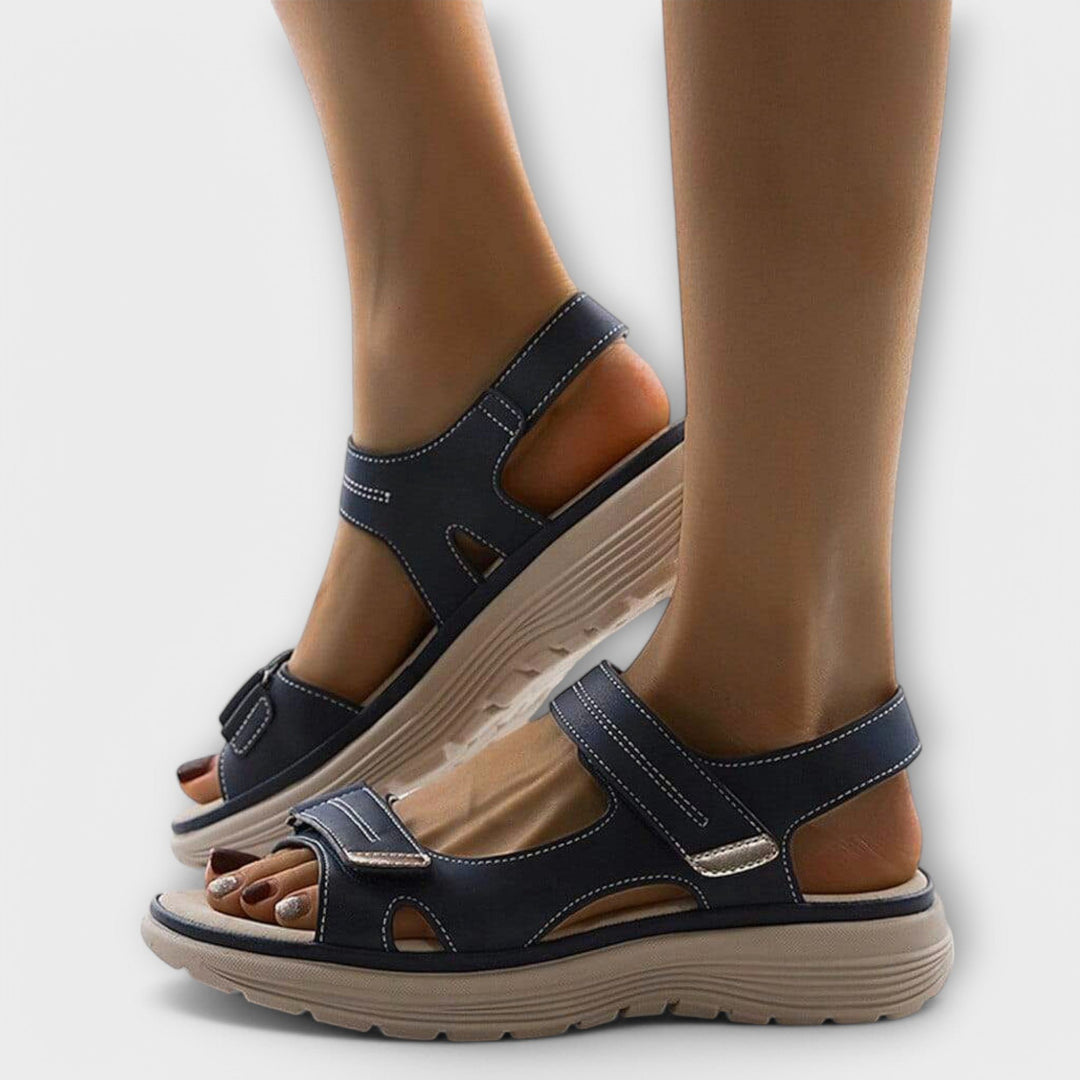 Damen Orthopädische Klettverschluss-Sandalen Fußgewölbestütze