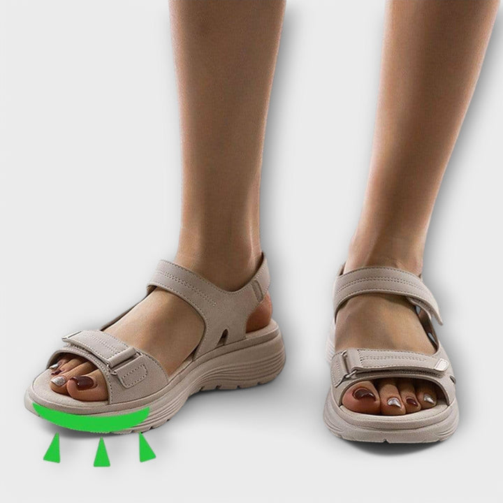 Damen Orthopädische Klettverschluss-Sandalen Fußgewölbestütze