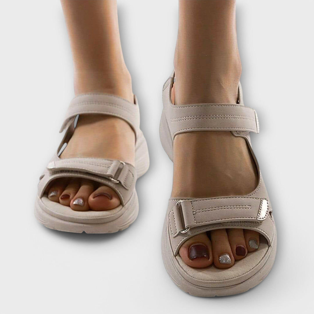 Damen Orthopädische Klettverschluss-Sandalen Fußgewölbestütze