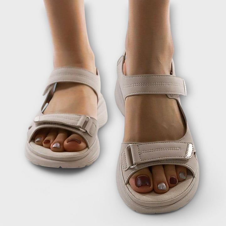 Damen Orthopädische Klettverschluss-Sandalen Fußgewölbestütze