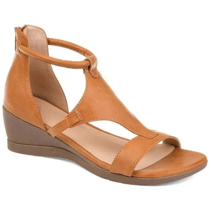 Damen Orthopädische Komfortable Sandalen Verstellbarer Keilabsatz