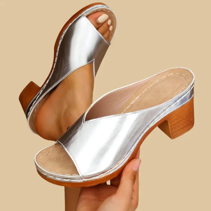 Damen Orthopädische Plateau-Sandalen mit Blockabsatz
