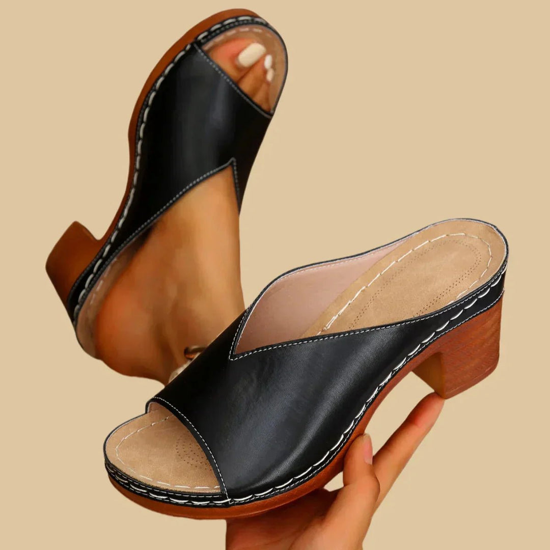 Damen Orthopädische Plateau-Sandalen mit Blockabsatz