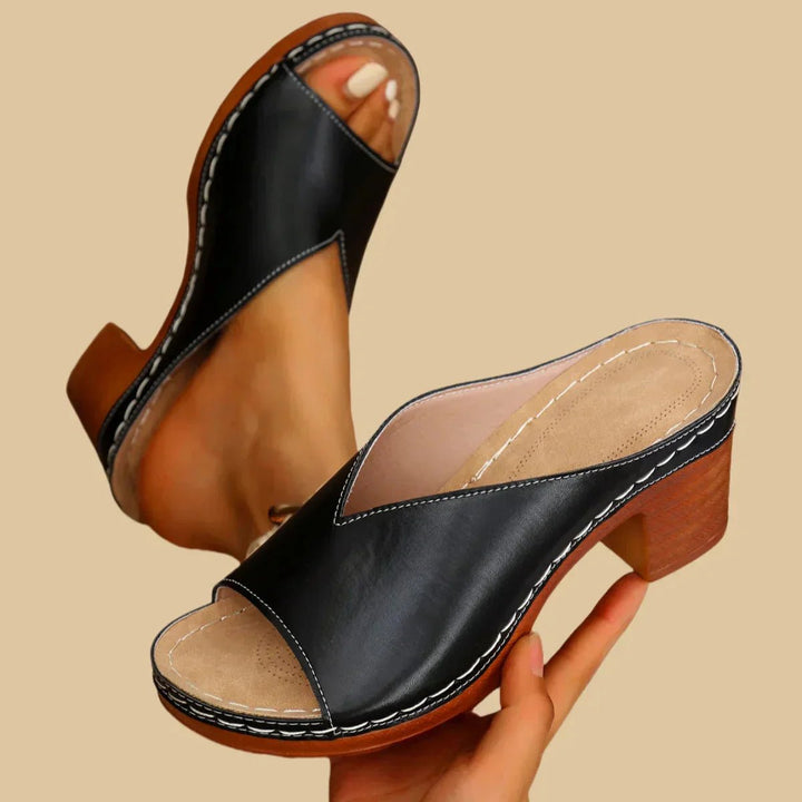 Damen Orthopädische Plateau-Sandalen mit Blockabsatz