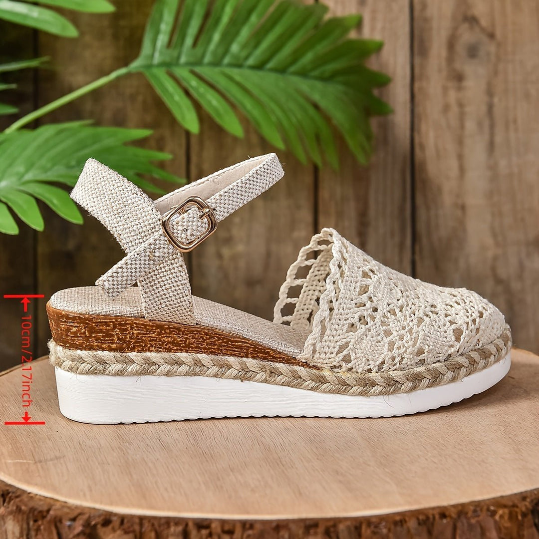 Damen Orthopädische Sandalen Häkel-Design Verstellbar