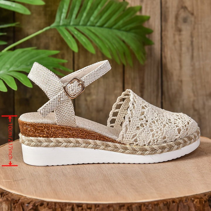 Damen Orthopädische Sandalen Häkel-Design Verstellbar