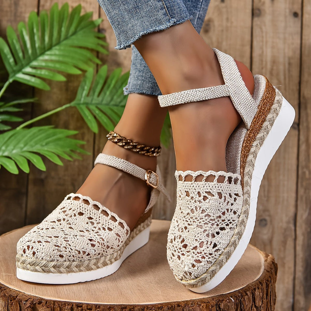 Damen Orthopädische Sandalen Häkel-Design Verstellbar