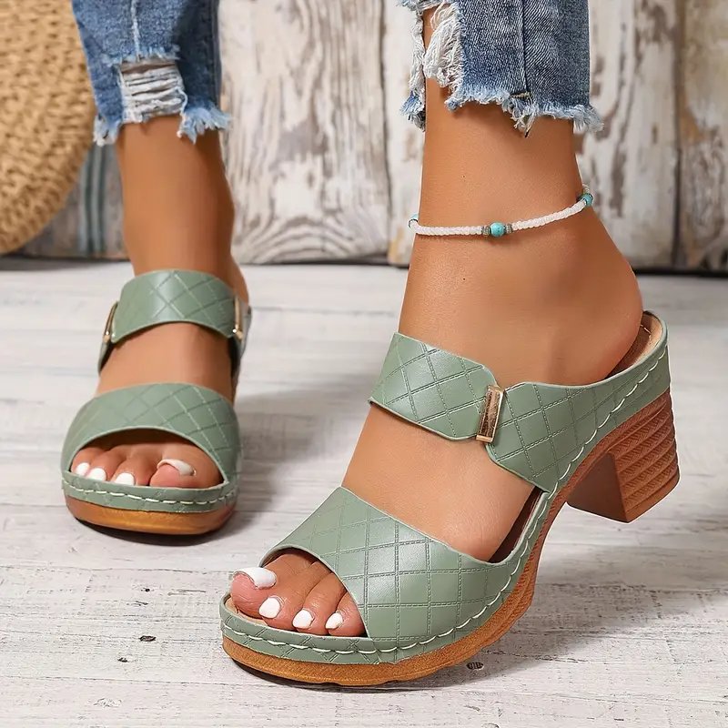 Damen Orthopädische Sandalen mit Blockabsatz