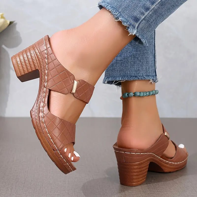 Damen Orthopädische Sandalen mit Blockabsatz