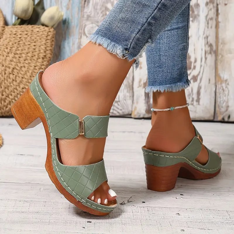 Damen Orthopädische Sandalen mit Blockabsatz