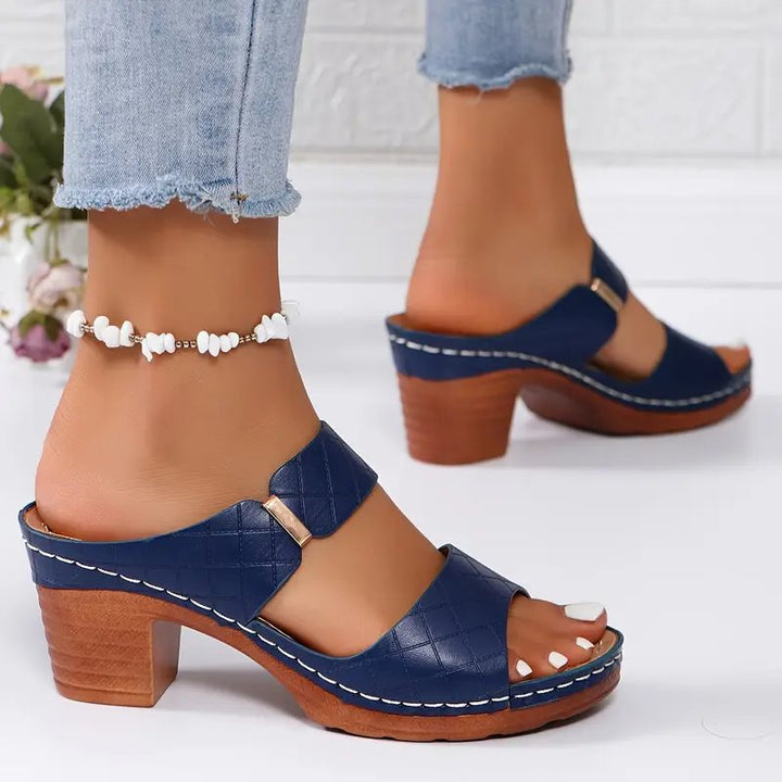 Damen Orthopädische Sandalen mit Blockabsatz