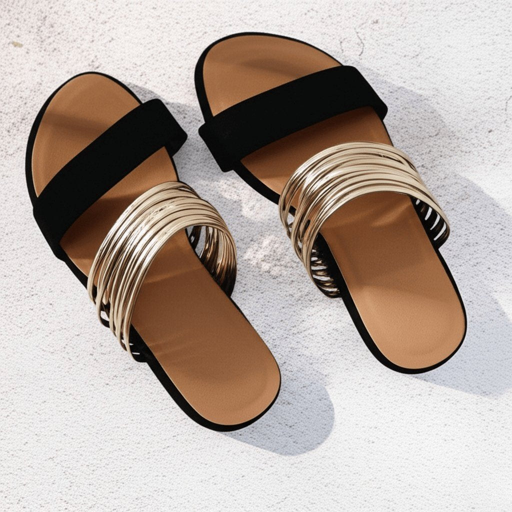 Damen Orthopädische Sandalen Slip-On Komfort Wildleder
