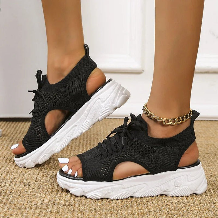Damen Orthopädische Sneaker-Sandalen mit Schnürung