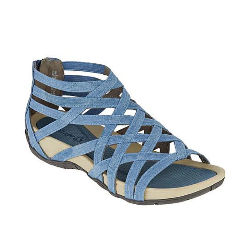 Damen Orthopädische Verstellbare Riemchen Sandalen - Light Blue
