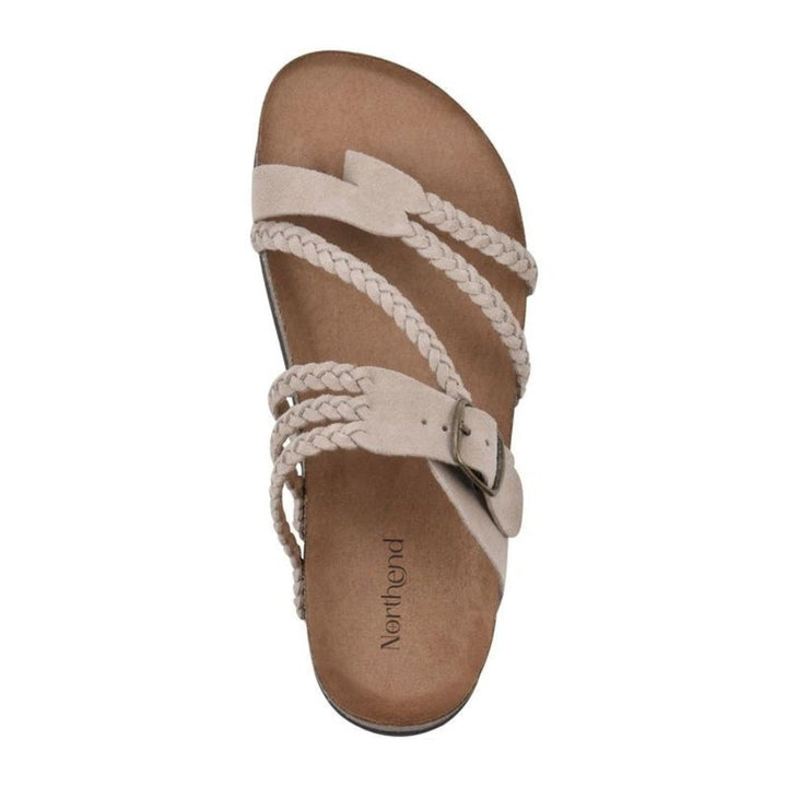 Damen Sandalen Geflochten mit Schnalle Zehentrenner