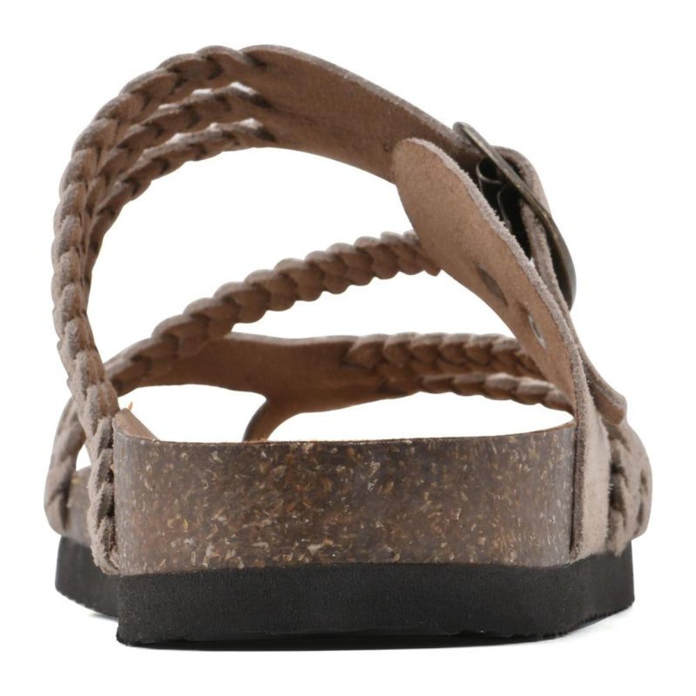 Damen Sandalen Geflochten mit Schnalle Zehentrenner
