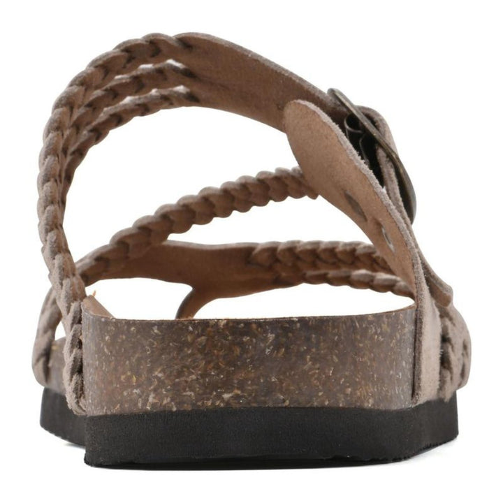 Damen Sandalen Geflochten mit Schnalle Zehentrenner