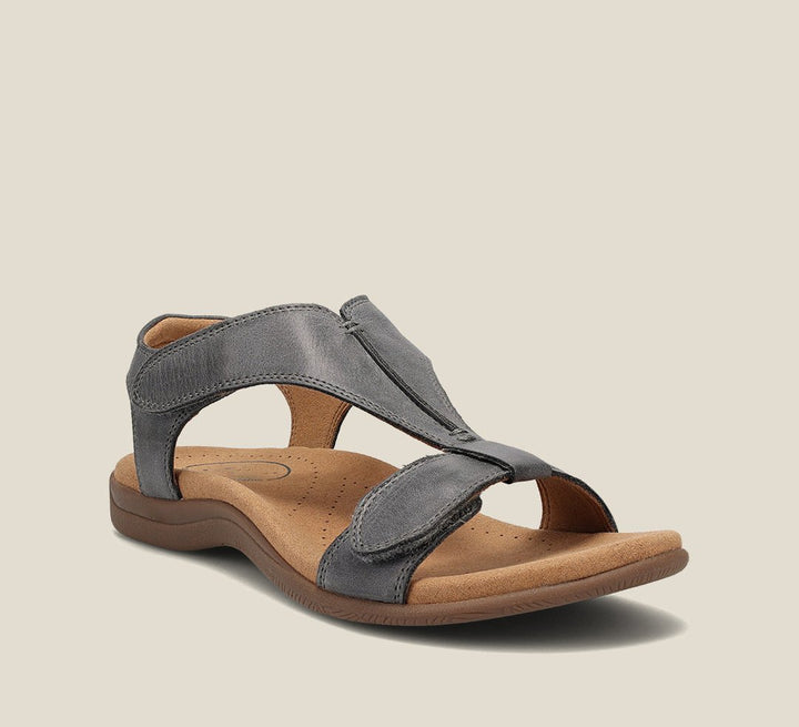 Damen Sandalen Verstellbar Offene Zehen Komfort - Grey