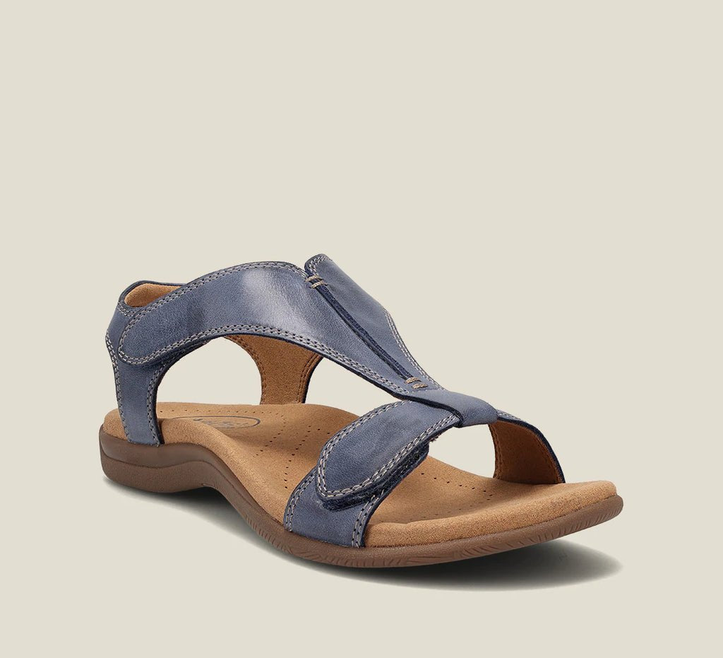 Damen Sandalen Verstellbar Offene Zehen Komfort - Blue