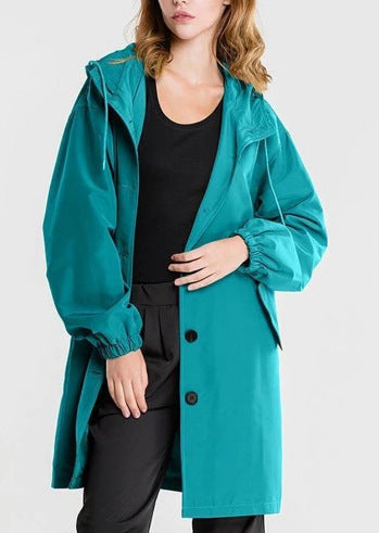 Edith | Damen Langer Freizeitmantel mit Lockerer Passform